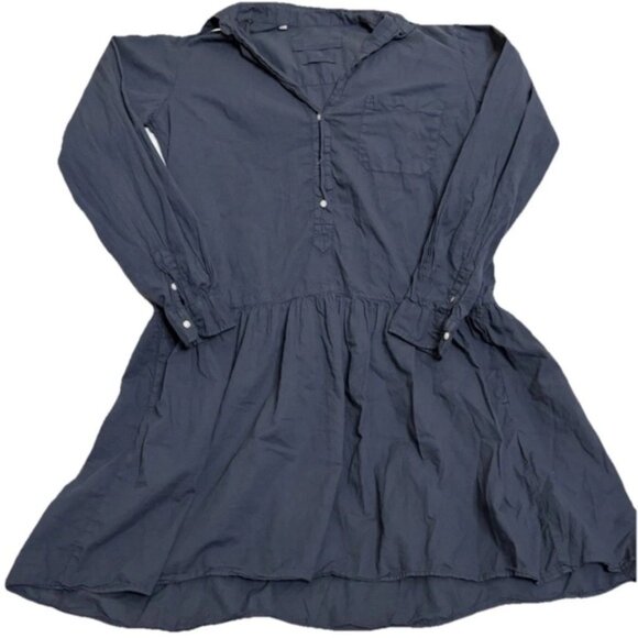 Grayson The Changemaker Shirt Dress Size 02 Small BlueLong Sleeve Cotton - Picture 1 of 4